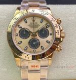 Swiss Copy Rolex Daytona Asia7750 Watch All Rose Gold Panda Dial